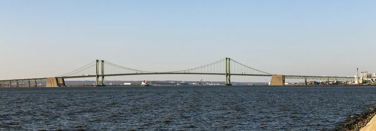 Delaware Memorial Bridge in Wilmington, Delaware