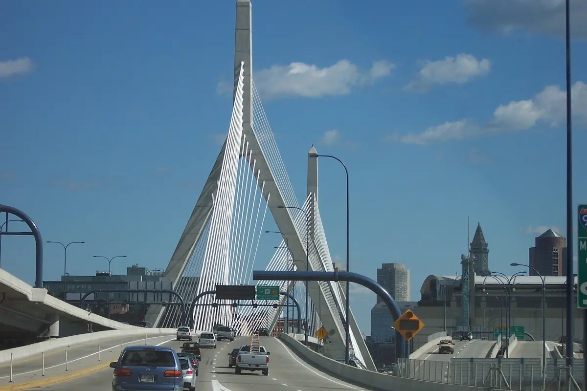Zakim Bunker Hill Bridge in Boston, Massachusetts