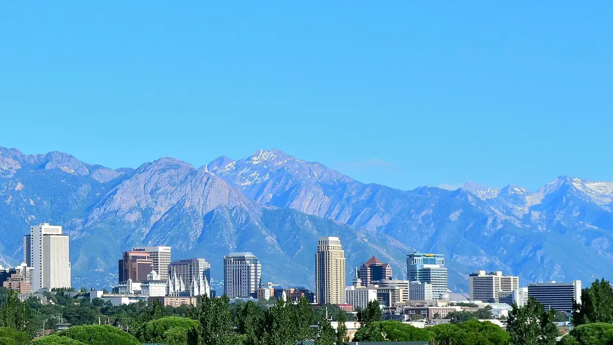 Salt Lake City skyline, Utah