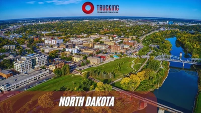 North Dakota map